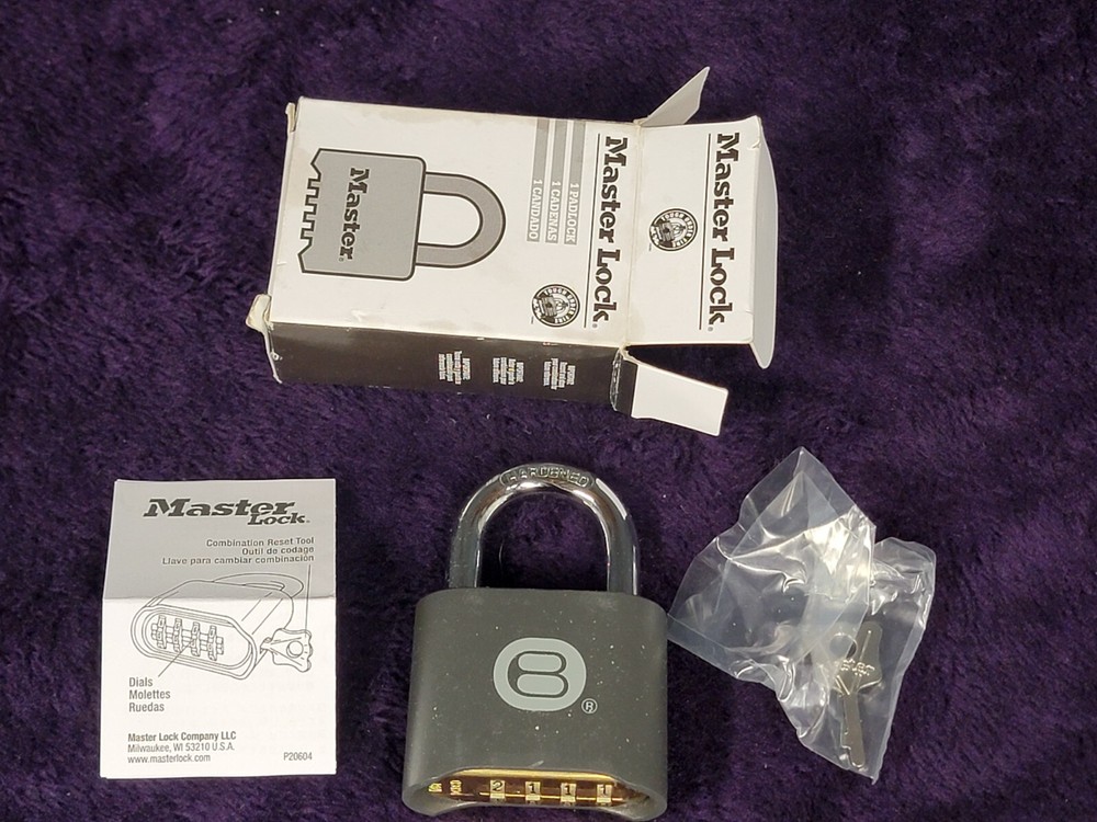 Master Lock Maximum Security Resettable Combination Padlock (178GRY)