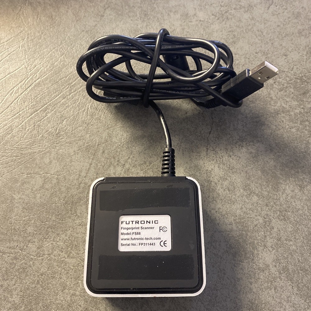 Futronic FS88H Fingerprint Scanner USB - Tested Working