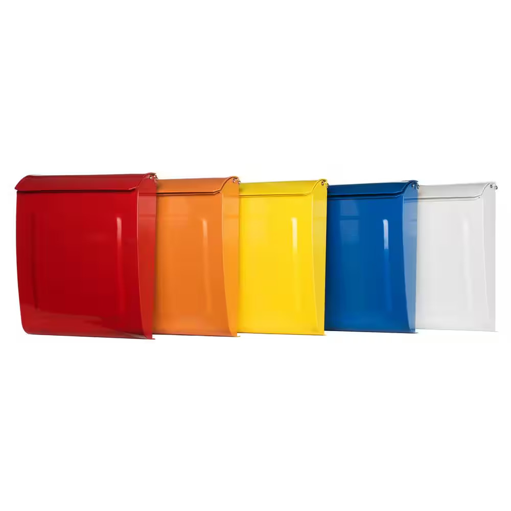 Aspen Graphite, Small, Steel, Locking, Wall Mount Mailbox