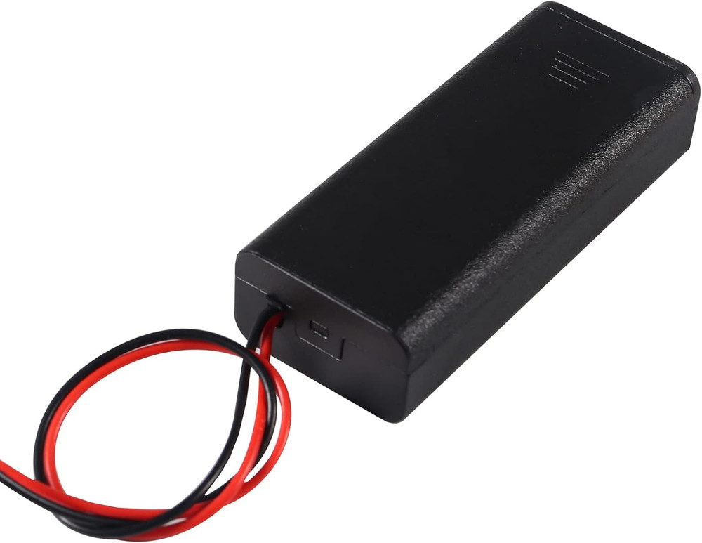 10pcs AAA Battery Holder with Switch ON Off Case Back 2 Slots