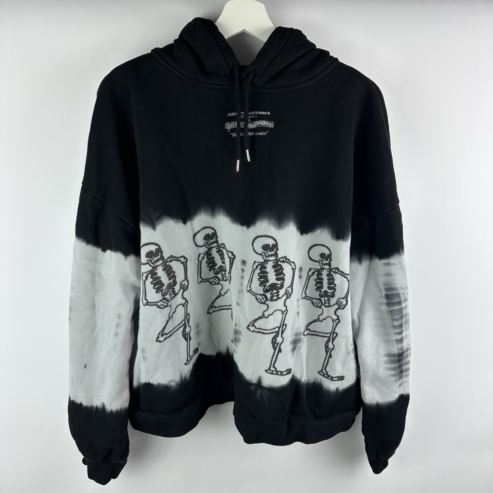 Disney Silly Symphony The Skeleton Dance Hoodie Size Large