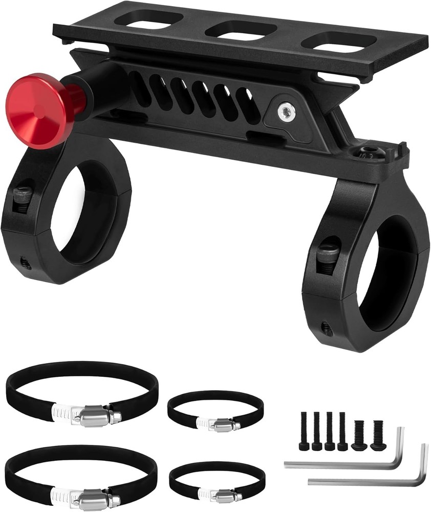 Quick Release UTV Fire Extinguisher Mount Kits, Adjustable Roll 1PC, Black