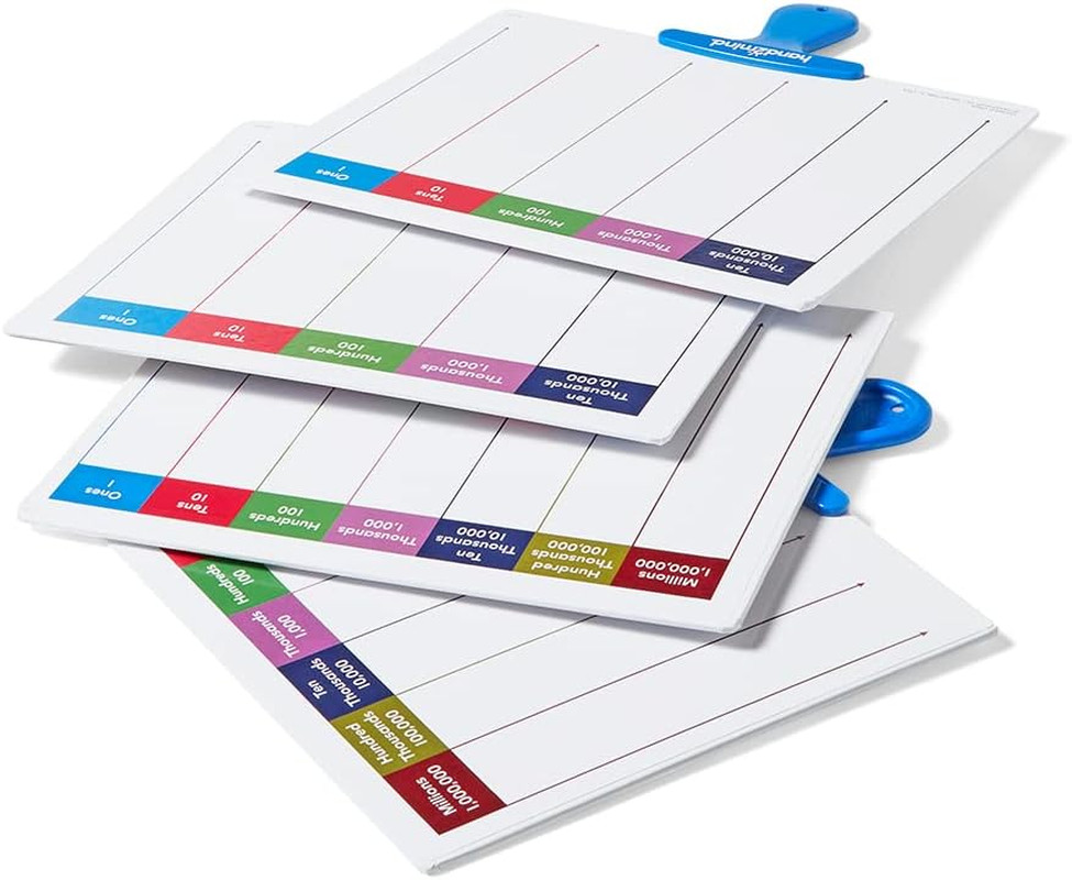 Place Value Answer Board, Dry Erase Board Sets, Dry Erase Paddles, Math Classroo