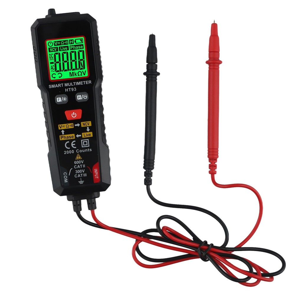 HT93 Smart Multimeter for Electrical Testing with Handheld NCV DETECTION