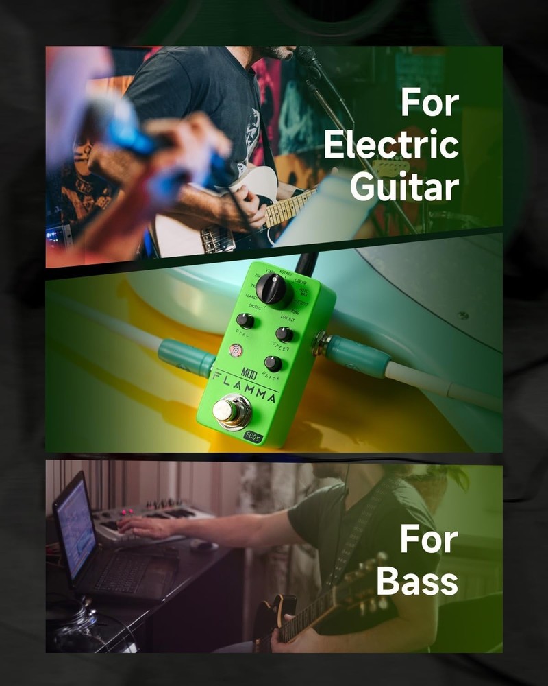 Durable Mini Modulation Pedal with 11 Essential Effects for Creative Sound