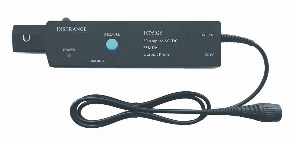 Oscilloscope Current Probe 25MHz Max. Current 20A BNC Connector Accuracy 3%