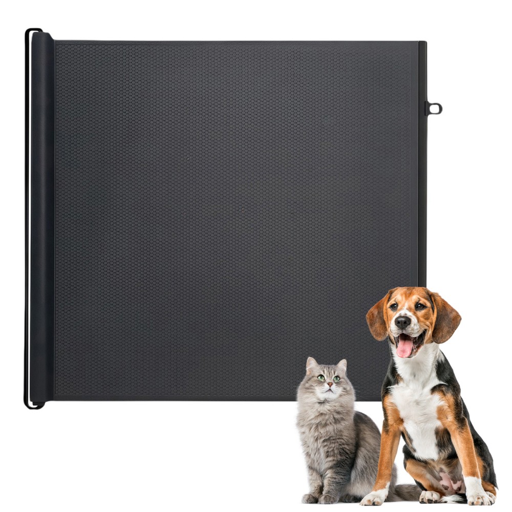 Retractable Pet Dog Gate Network Fence Baby Mesh Safety Gate for Stairs Doorways