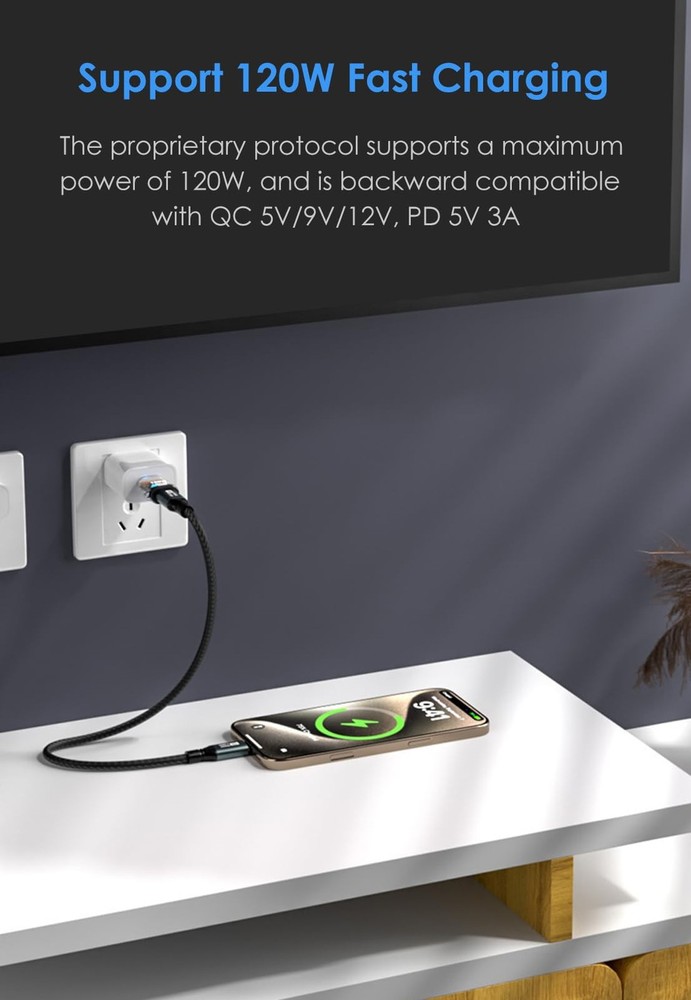 USB to C Adapter (2 Pack), Type C USB-A Adapter, Translucent black