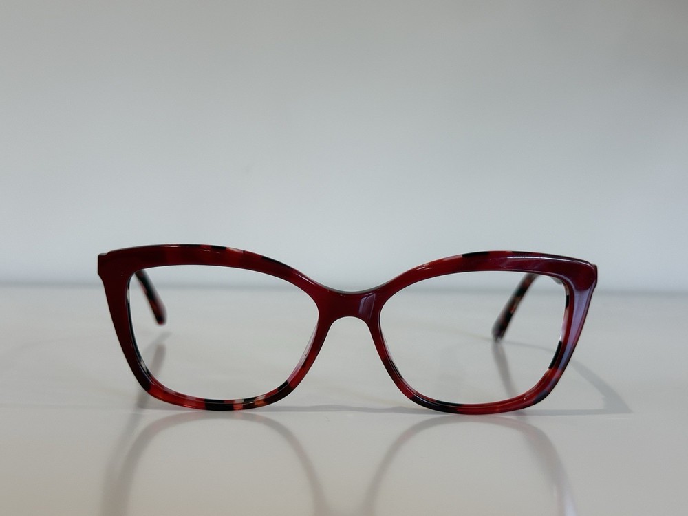 Kay Unger K237 Rectangle Red Eyeglasses Frame Only 55-16-145