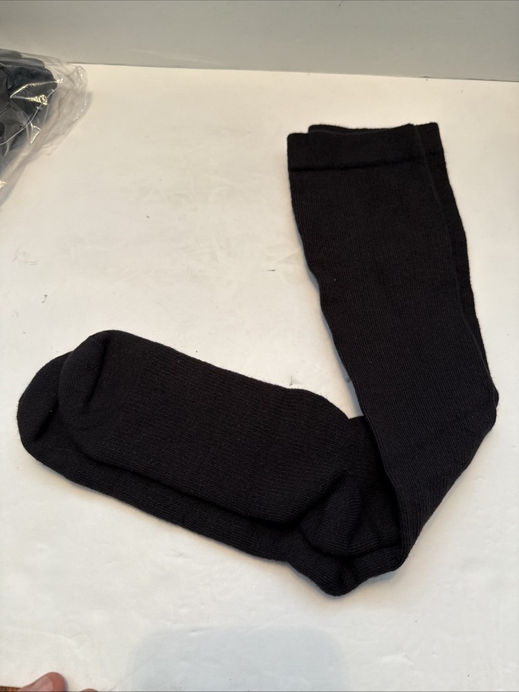 Support Plus Knee High Mild Support Compression Socks 8-15mmHg Extra Large Black