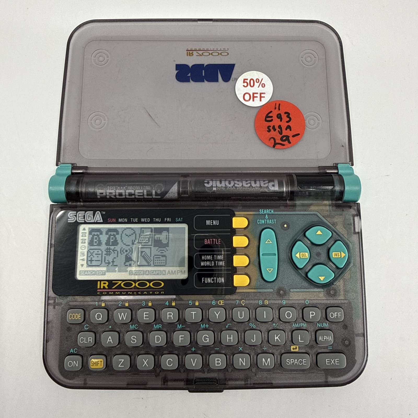 Sega IR 7000 Communicator Games Keyboard Calculator No Manual - Tested Working