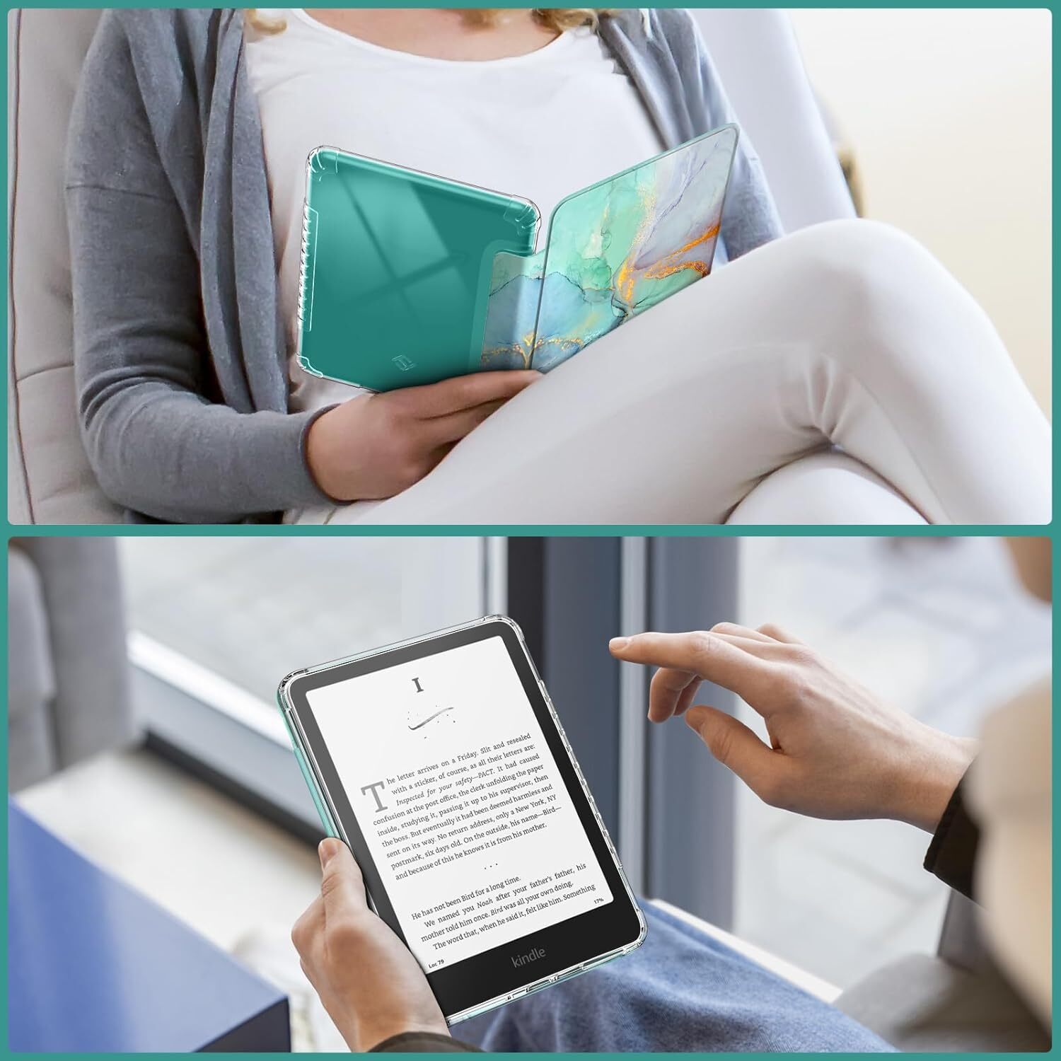 Case for 7'' Kindle Paperwhite (12th 2024) Clear Soft Flexible TPU Back Cover