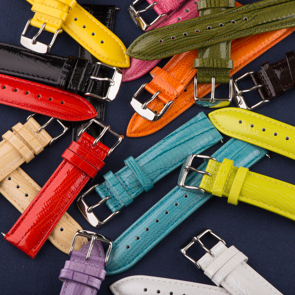 LIZARD Grain LEATHER INTERCHANGEABLE Watch Band Strap