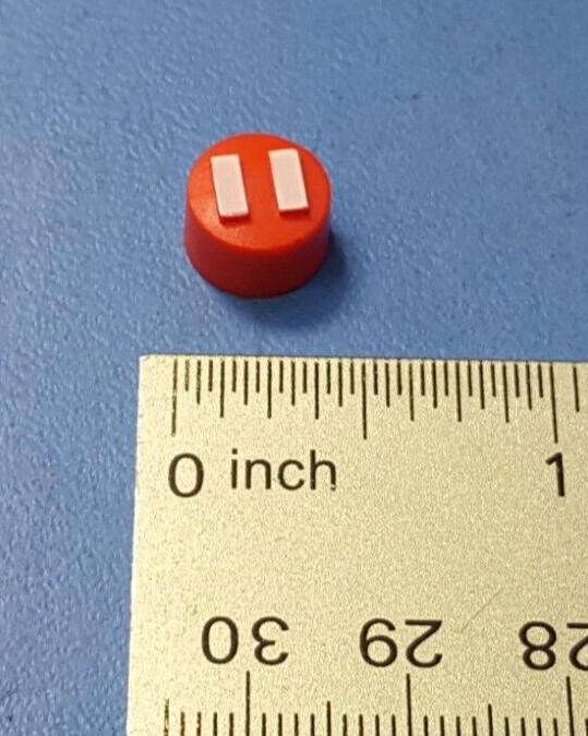 (5PCS) SWITCH CAP , STOP SWITCH CAP , RED