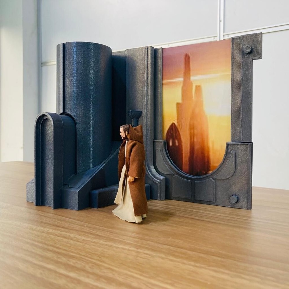 Jedi Temple Corridor Diorama For 3.75 in (1:18) Figure