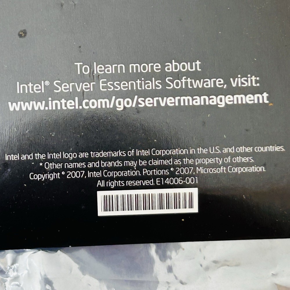 Intel Server Essentials 2.0 Build Deployment and Management Media Kit Pack