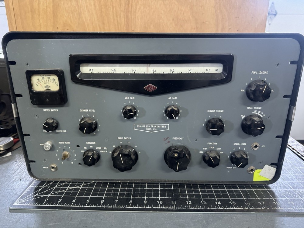 Gonset GSB-100 Transmitter Tube Ham Radio – Model 3223 – Vintage Untested