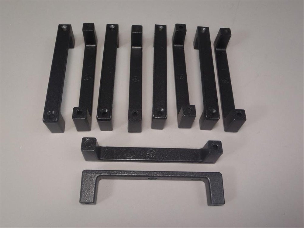 (10) Black Universal 4.5" Drawer Pulls Cabinet Industrial Kitchen Handles
