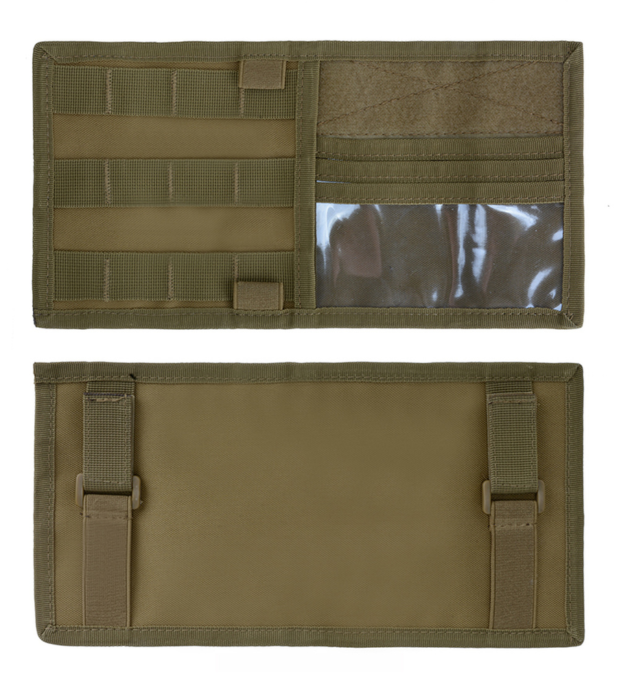 Tactical MOLLE Visor Panel Car Visor Cover Organizer Panel Storage Holder Pouch