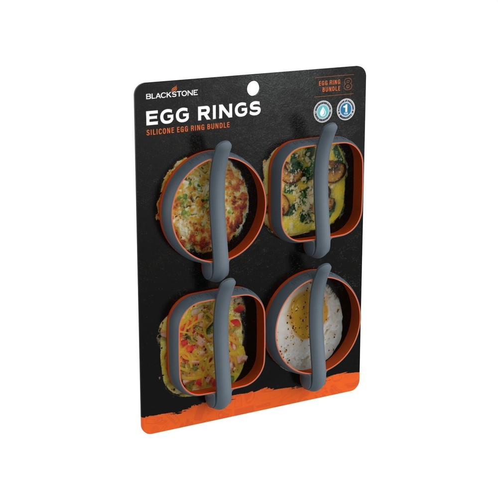 Kitchen Cooking Cook 4" Egg Rings Bundle 8 Pack - 4 Square 4 Circle Toolos Tool