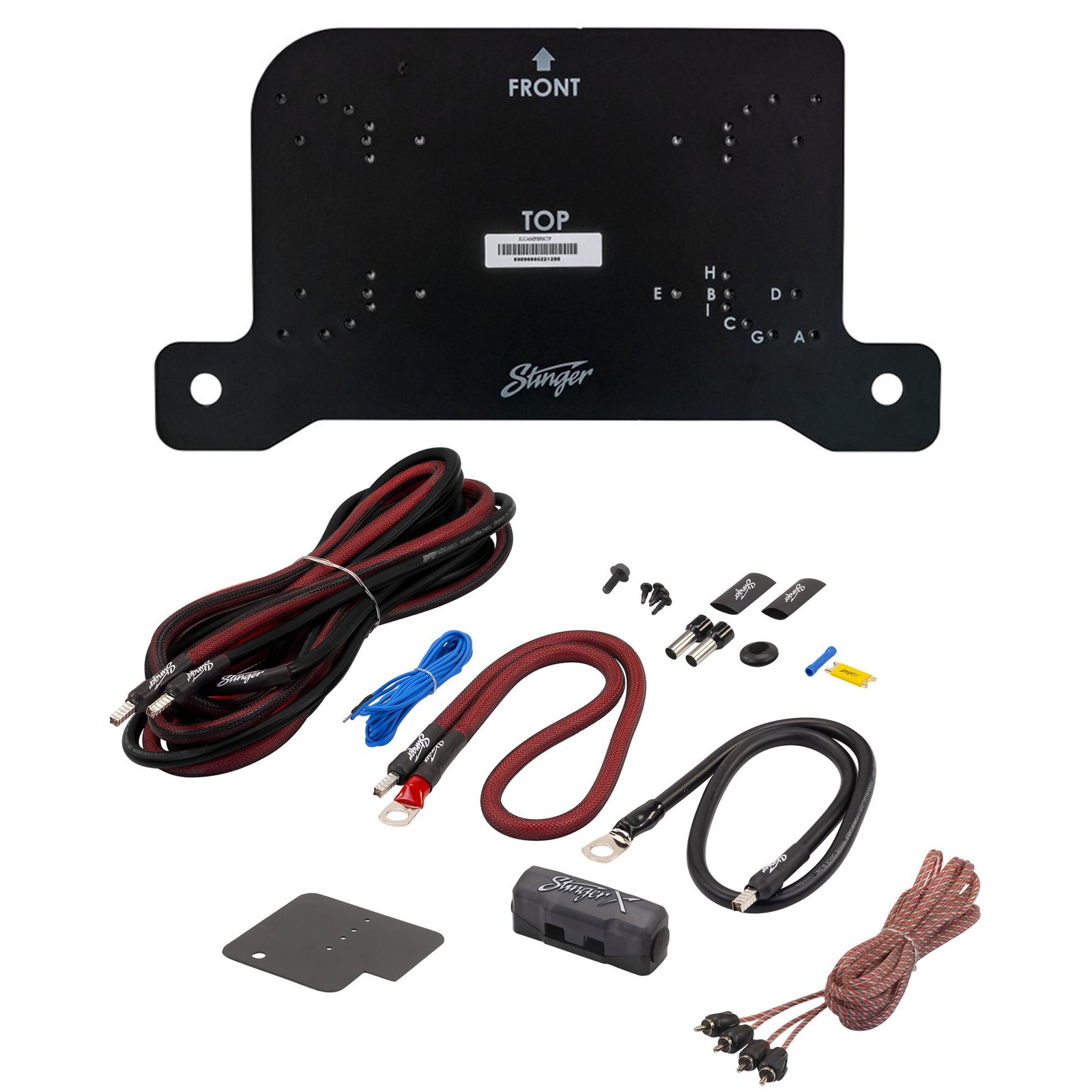 Stinger JLUAMPBRKTP Passenger Side Amp Bracket & Wiring Kit, JL & JT Compatible