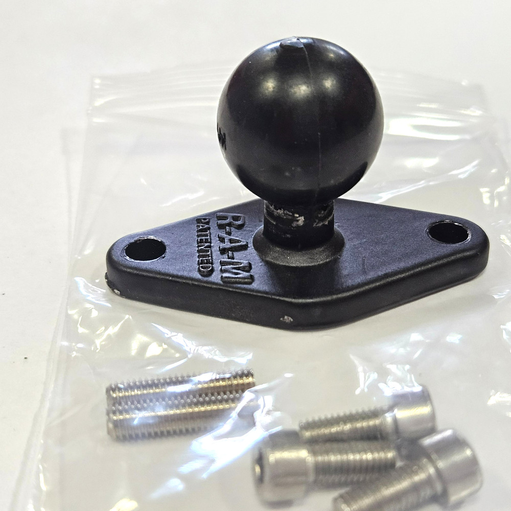 RAM Mount 2x Double Socket Arm, B Size, Medium, w. 2x Diamond Base, RAM-B-201U