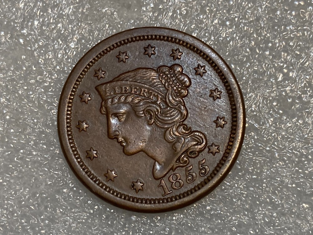 1855 coronet head large cent