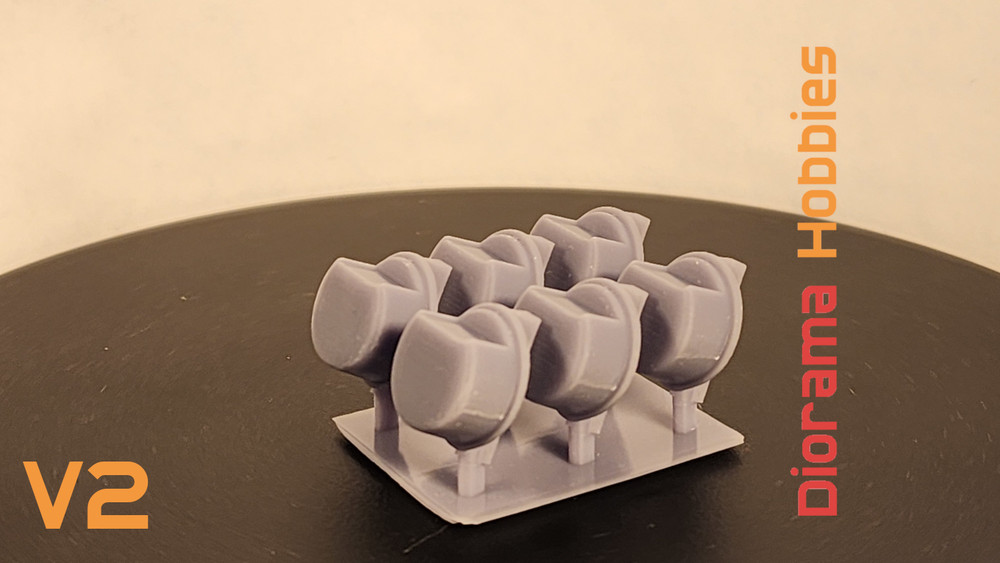 Trash Cans HO, O & S Scale