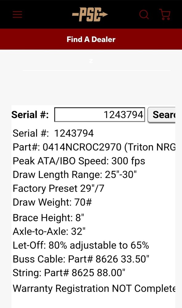 PSE Triton Bow, Complete Setup, EUC, 29" Draw, 70 Lbs Max, W/Arrows & Soft Case