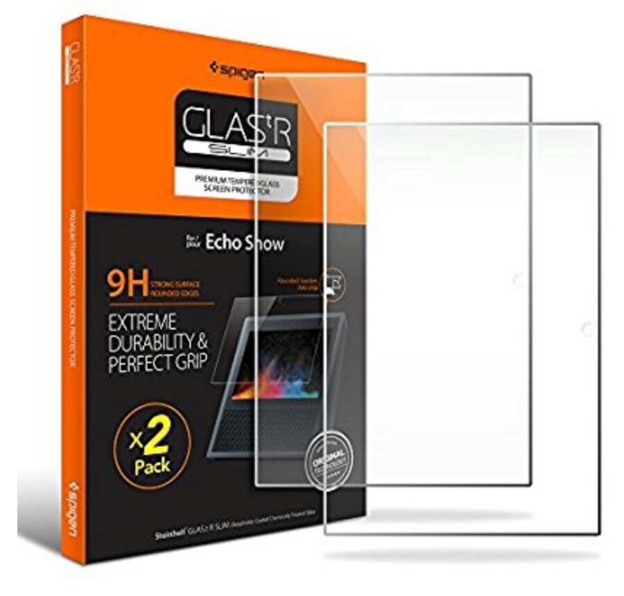 Spigen for Echo Show / 2 Pack / Tempered Glass Screen Protector  / 2017/ 9H