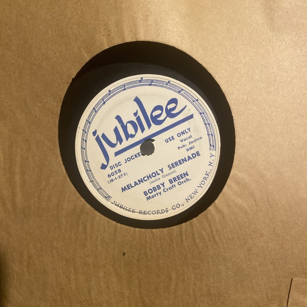 Signed 78 Record Bobby Breen Only Known Copy