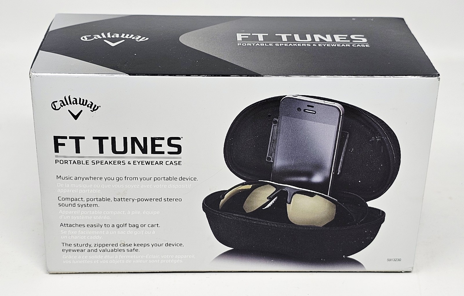 CALLAWAY FT Tunes Sunglasses Case Only w/Built-In Portable Music Speaker New