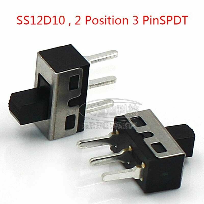 2 Position ON-OFF SPDT 3 Pin PCB Panel Model Mini Vertical Slide Switch 2A 125V