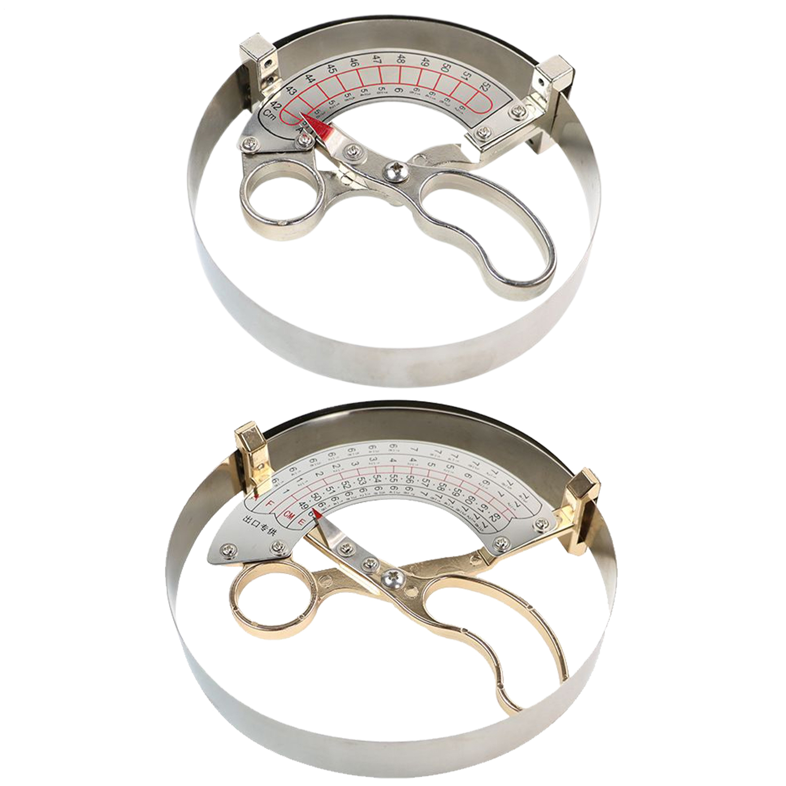 Stainless Steel Scissor Type Ruler Hat Caliper Ring Compass Cap Measuring Tools