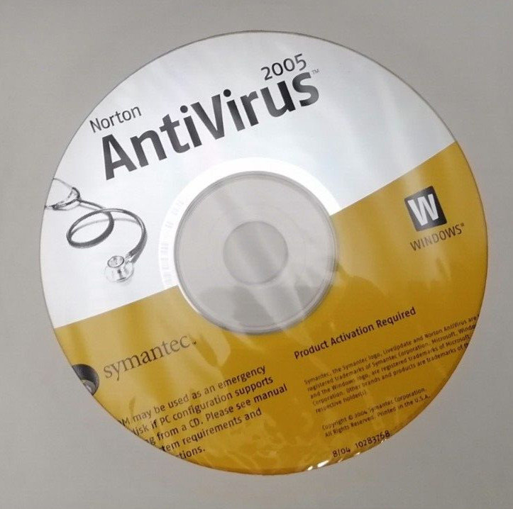 2005 Norton Antivirus Installation Media