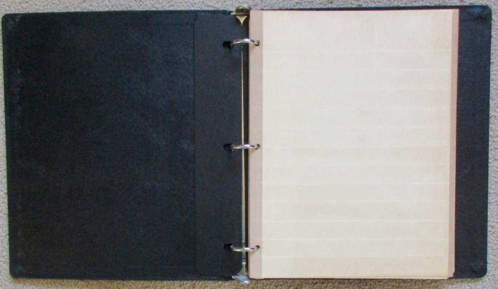 Stamp Stockbook in Three-Ring Binder