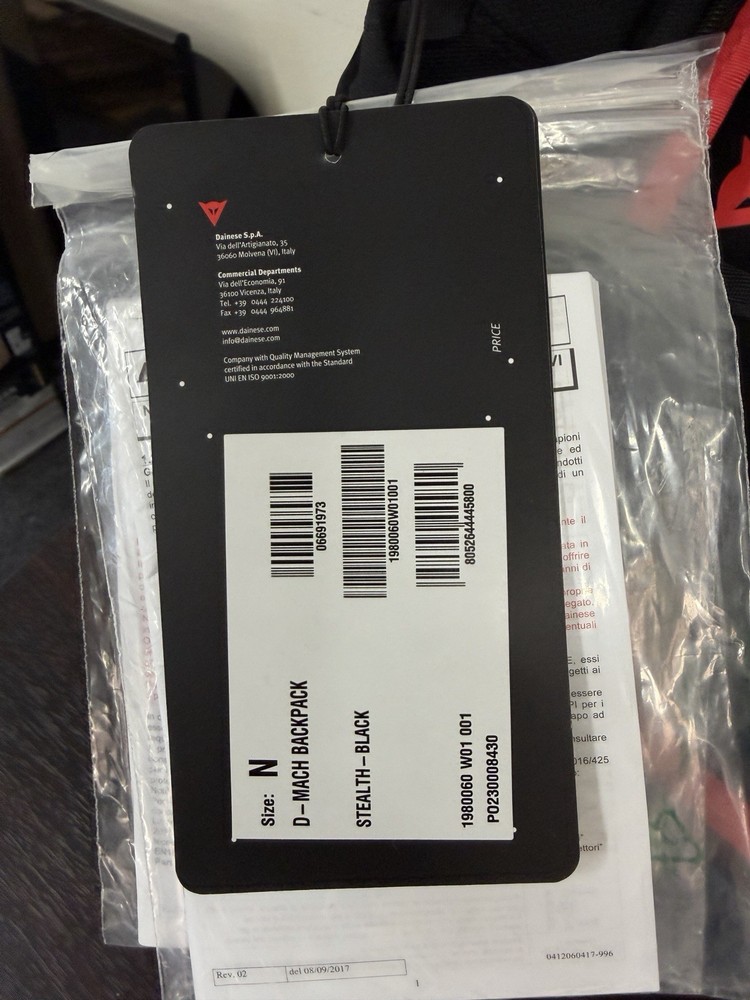 Dainese D-Mach Backpack - Size N