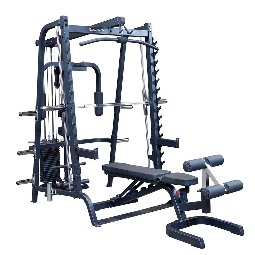 Body-Solid Series 7 Smith Gym Package with Lat, Pec, Bench - Reboxed