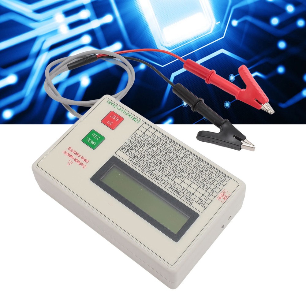 Meter Accurate Shutdown Function Portable Capacitance Tester Kit ⭐