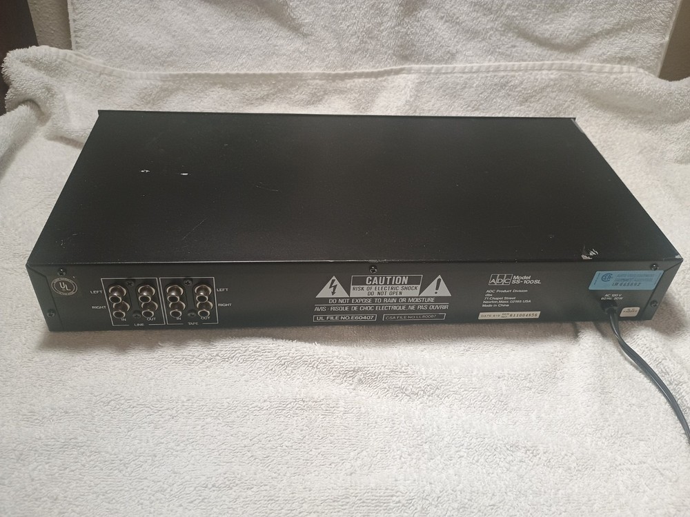 Audio Source Sound Shaper Stereo Frequency Equalizer SS-100 SL Tested & Works