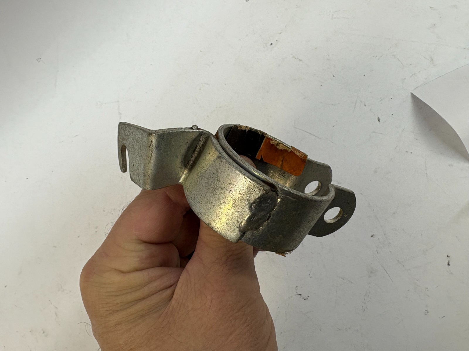 Harley NOS 65510-61 Panhead exhaust pipe clamp mount