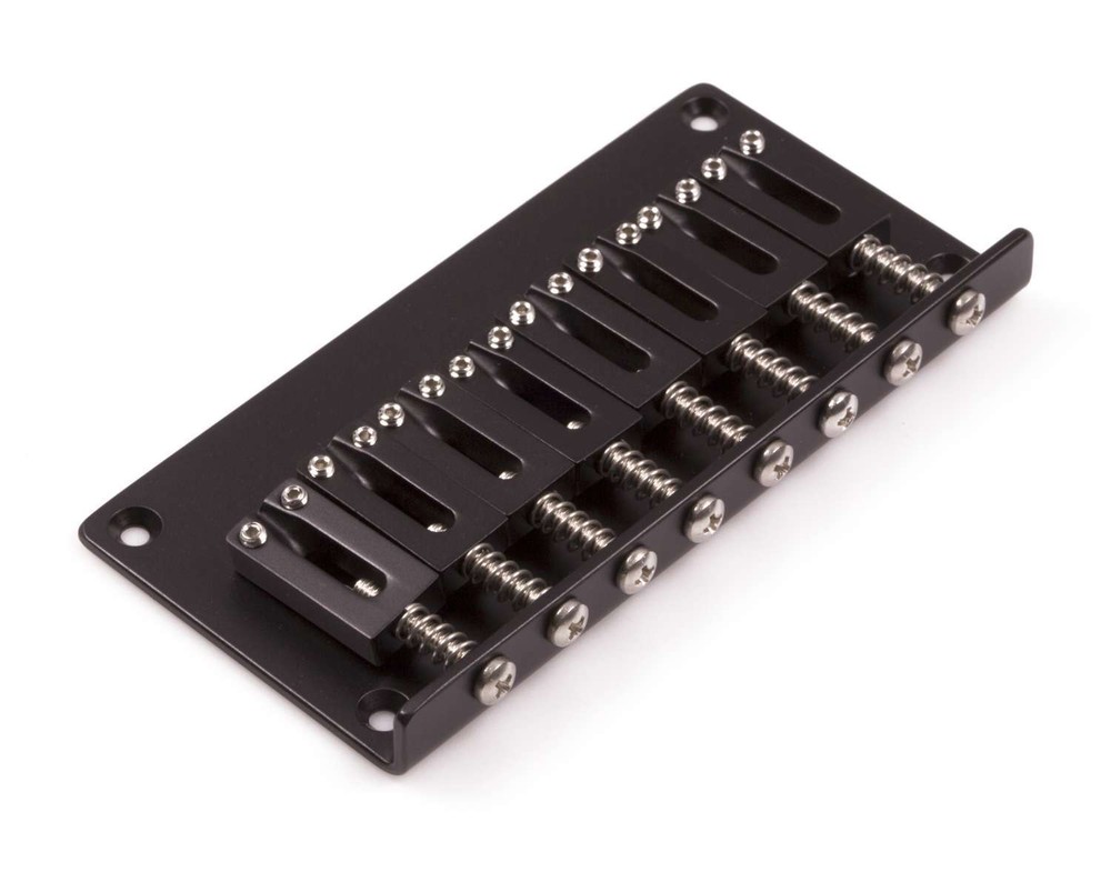 Genuine Hipshot Ibanez Flat Plate replacement Bridge 8 String Black 4IBF08B