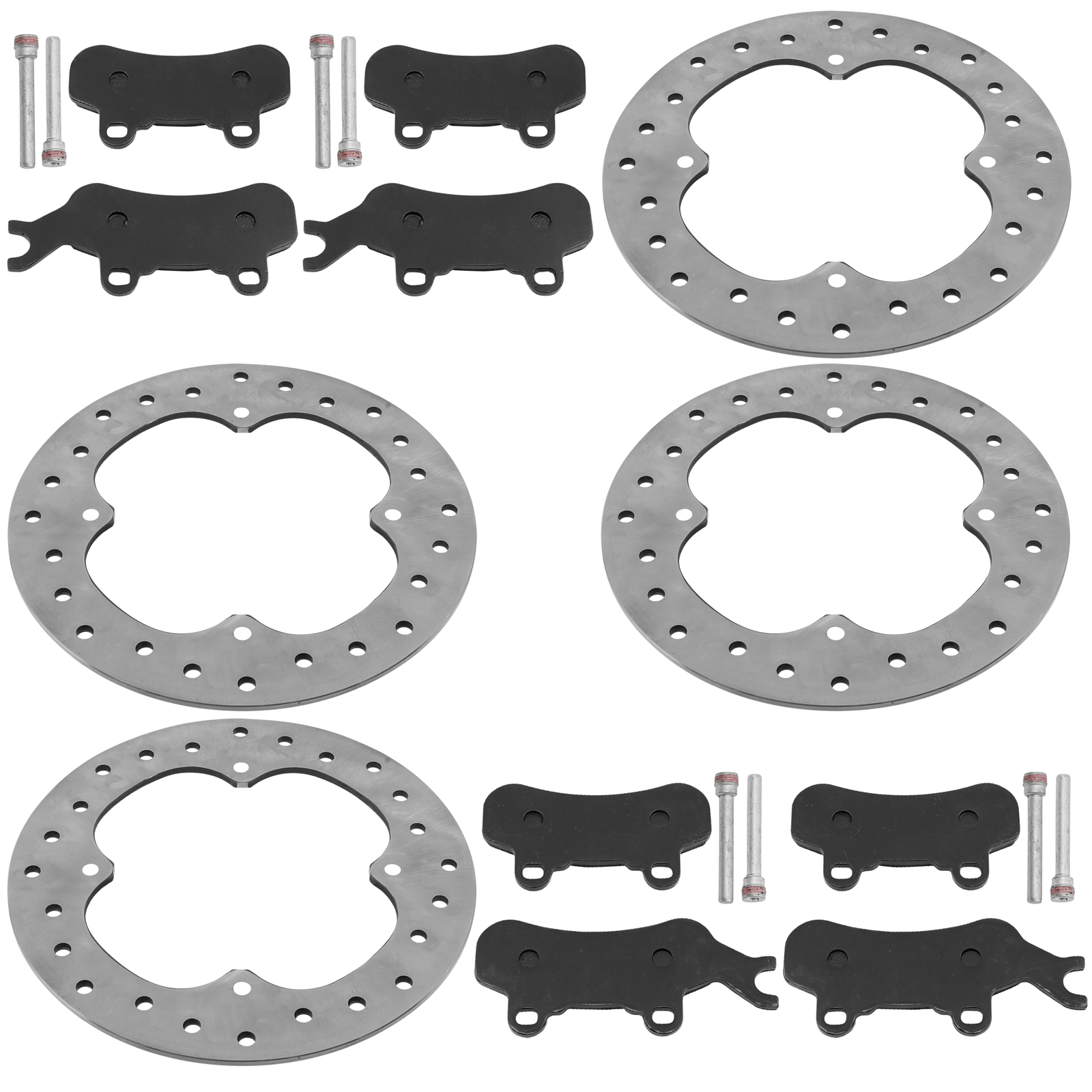 Fronr & Rear Brake Disc with Pads for Can-Am Maverick Max Turbo RR 2020 - 2024