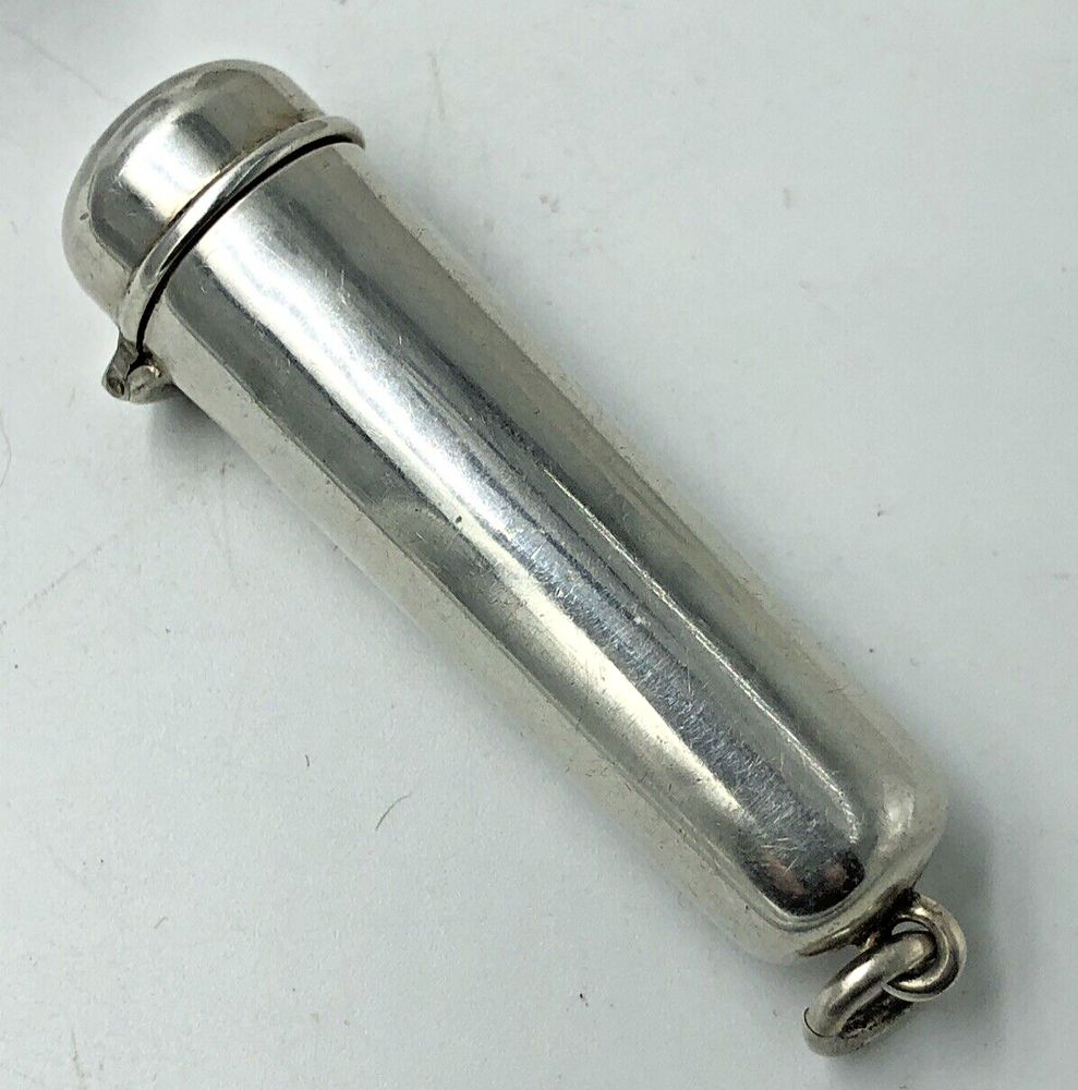 Chester Silver Cigarette Cheroot holder Case or Needle Case 1902 William Neale