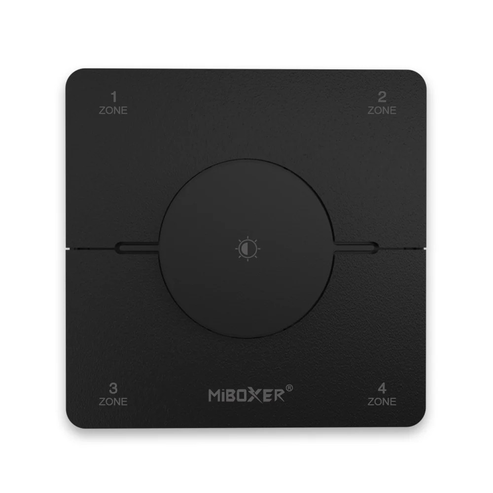 Miboxer 4 Zone CCT Rotating Panel Remote Black