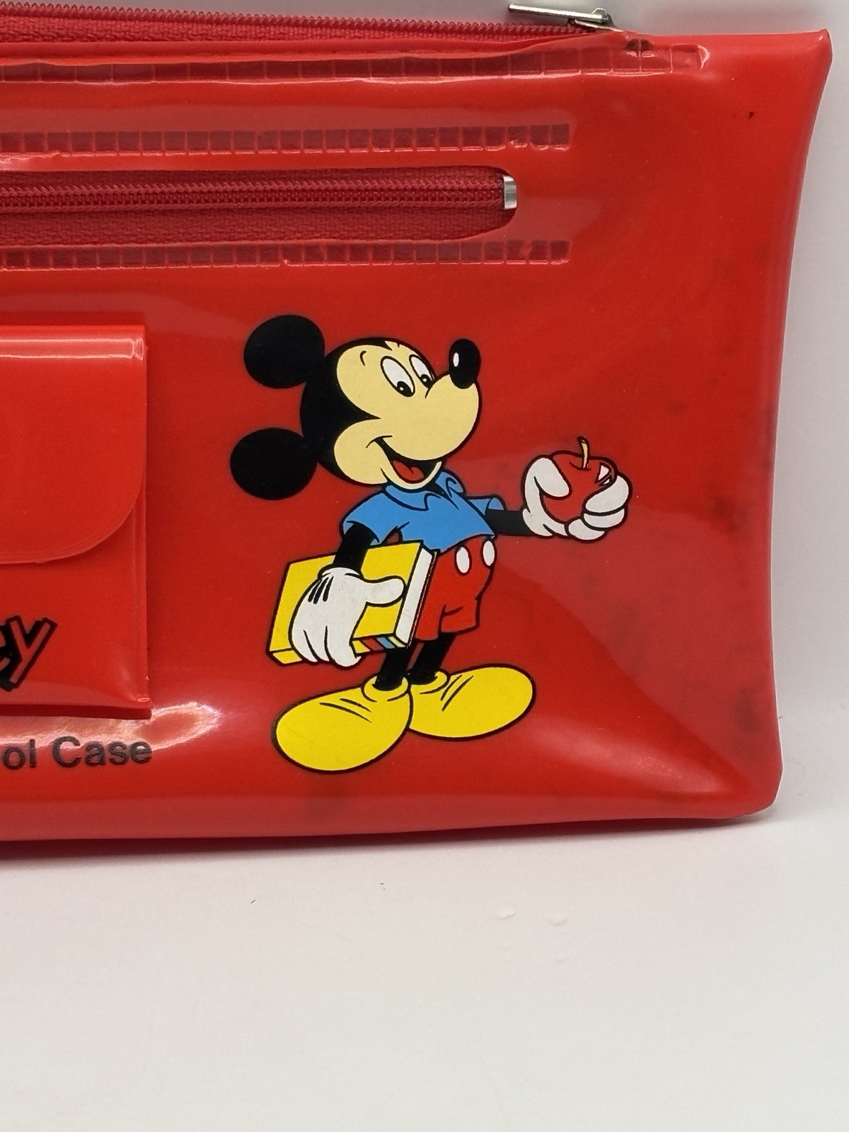 Vintage Walt Disneyland School Pencil Case Lunch Money Pouch Mickey Mouse