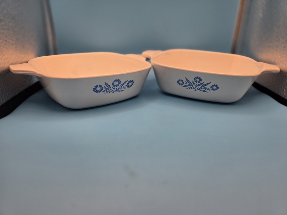Vintage Corningware Petite Pan Set Cornflower