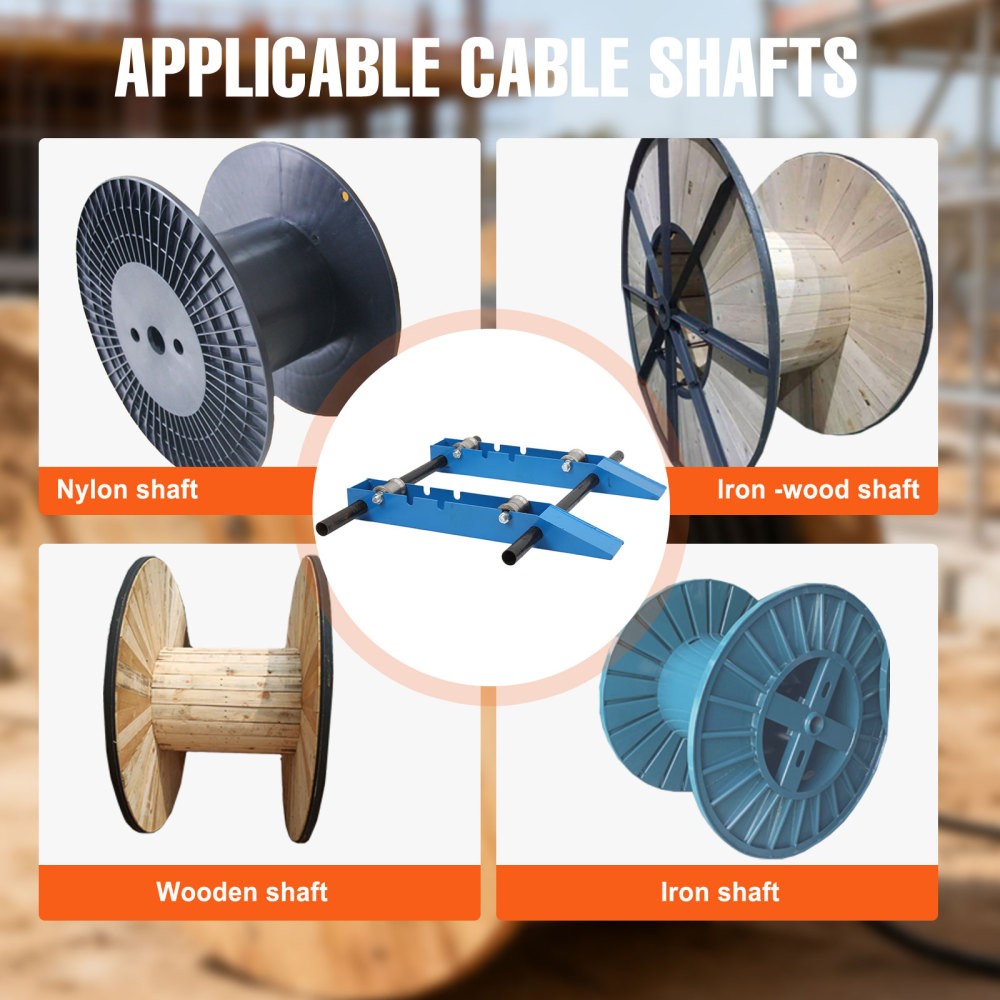 Cable Roller Stand for Wire Reel Diameter Cable Drum Roller Reel Dispenser