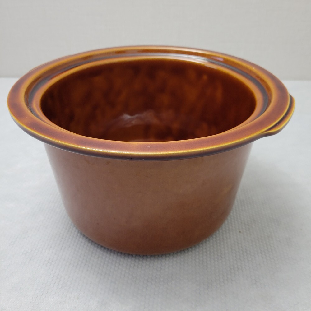 Rival Crock Pot Slow Cooker 6 Quart Stoneware Brown Insert Crock