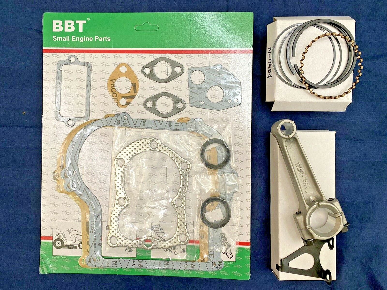 5HP ENGINE REBUILD for BRIGGS and STRATTON 5HP engine standard rings and rod